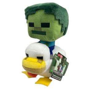 Mattel Mojang Minecraft Zombie Chicken Jockey Plush Toy NWT